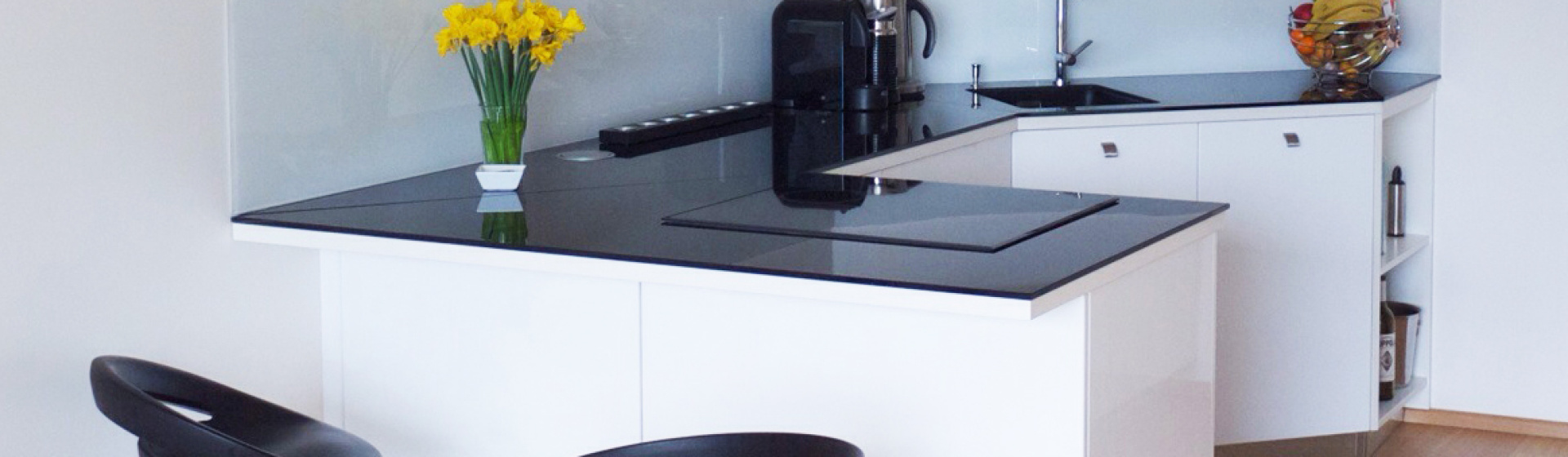 Skleněný obklad do kuchyně – Benešov / Krhanice