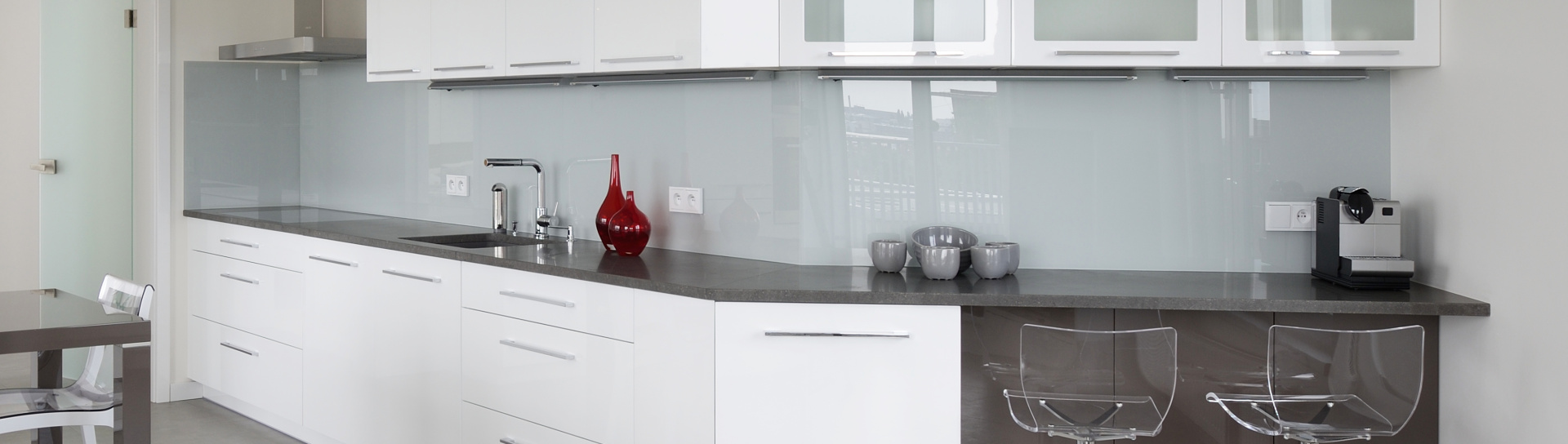 Skleněné obklady do domu na míru